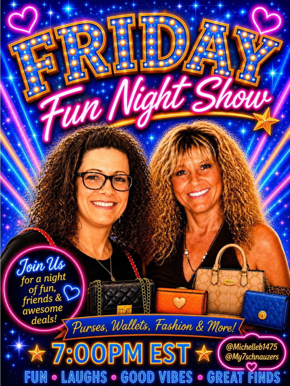 Friday Fun Night Show 7PM EST with MaryJo & special guest Michelle B!